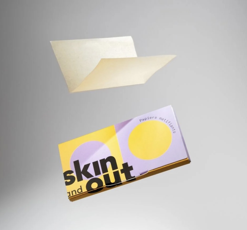 papier matifiant acné