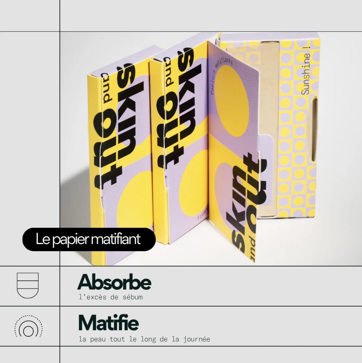 papier matifiant acné